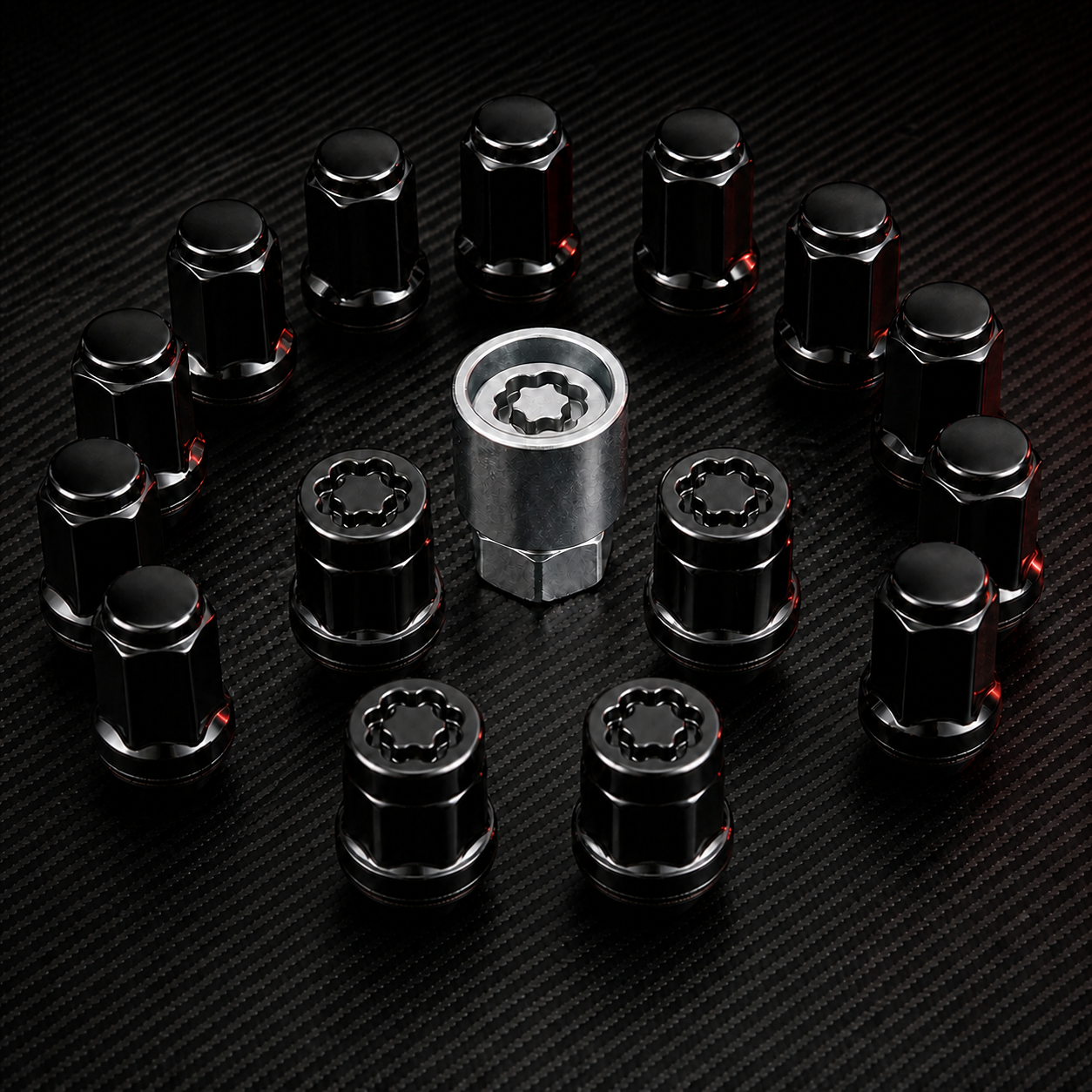 Wheel lug hardware and security wheel locks