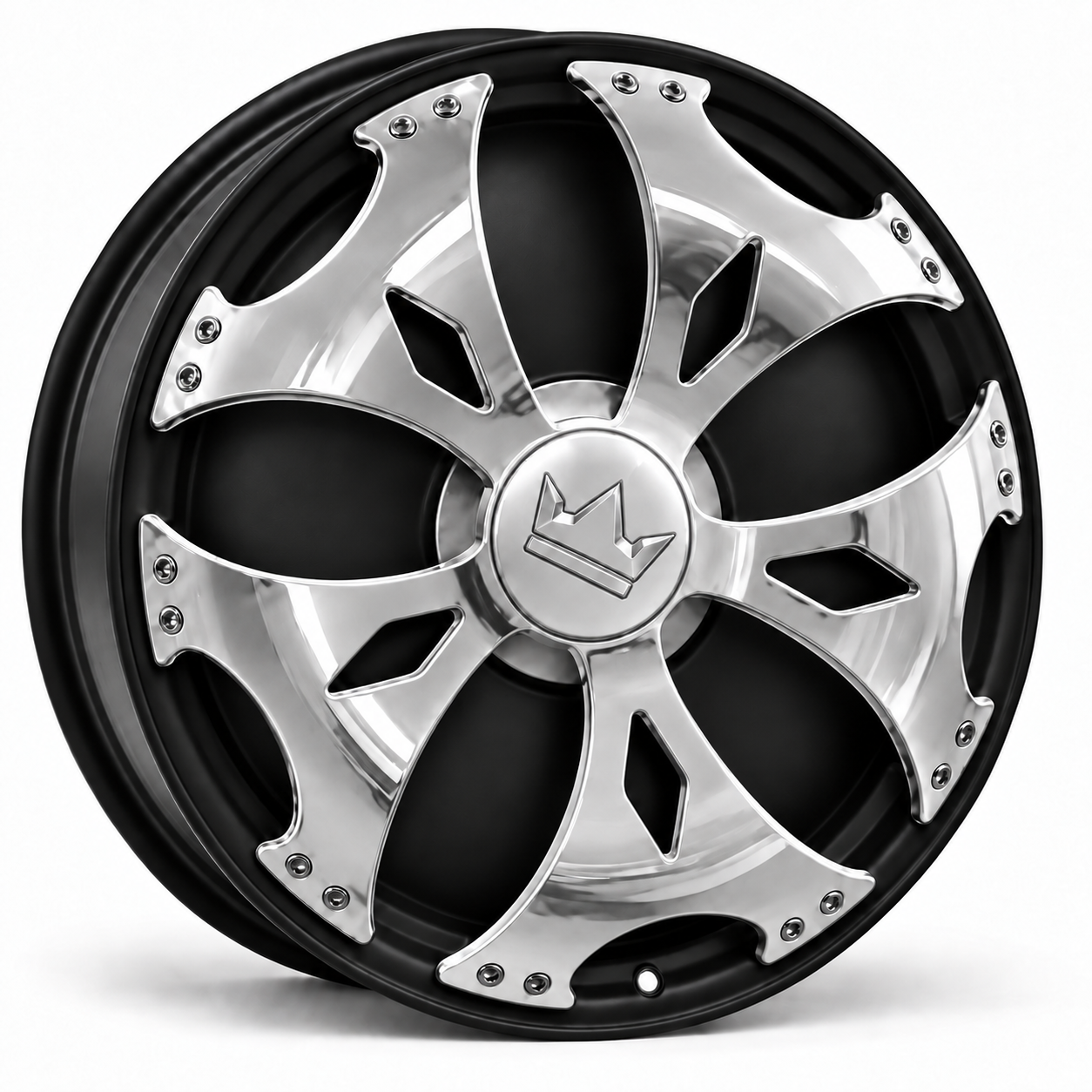 chrome spinner on black Smoothie rim