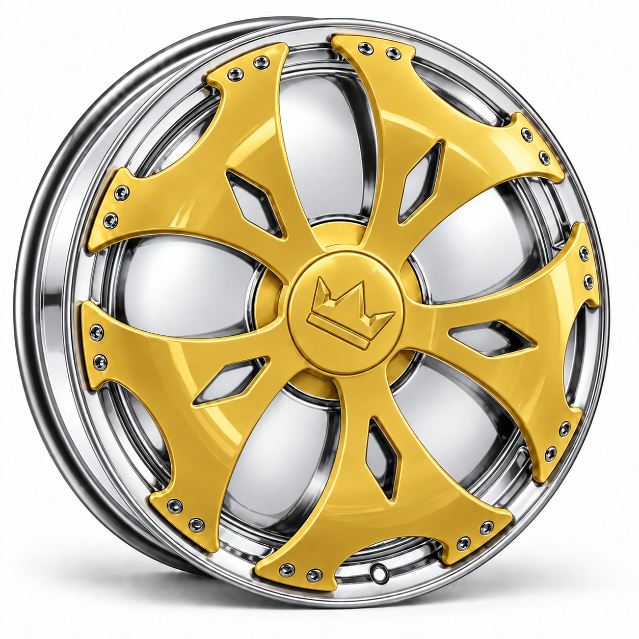gold spinner on chrome Smoothie rim