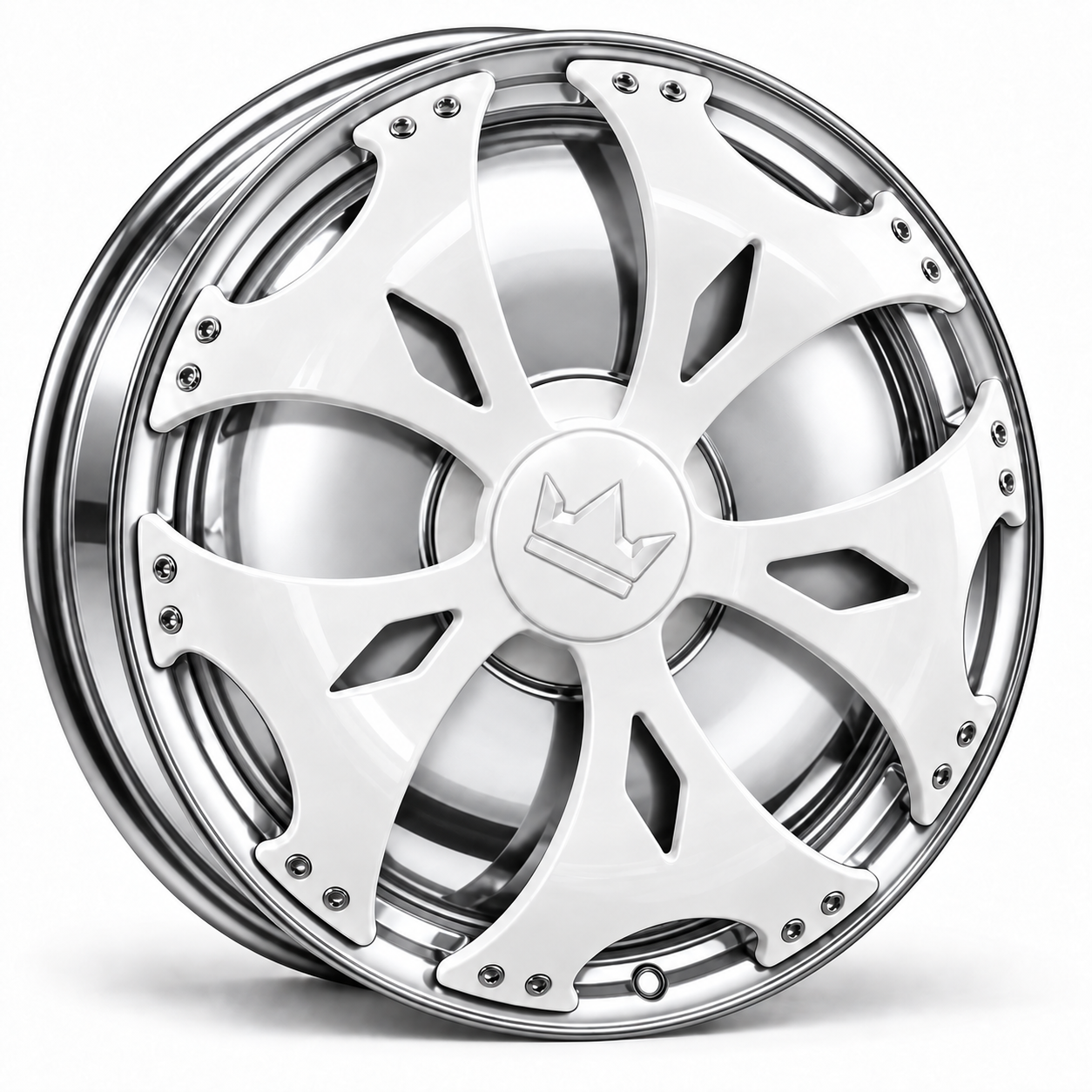 white spinner on chrome Smoothie rim
